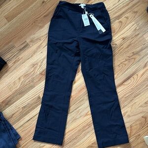 Jonathan Simkhai Navy Straight Leg Pants